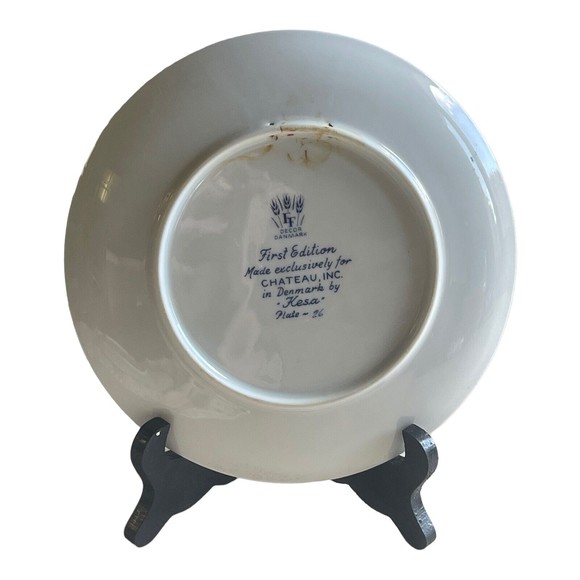 Vtg Nevada 1972 Chateau Collector "Kesa" 26 Hoover dam￼ Denmark Plate 1st Editio - Picture 5 of 5